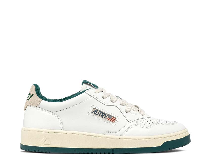 Autry Medalist Low Virgin Sponge White Forest — zapatilla hombre cuero retro sport