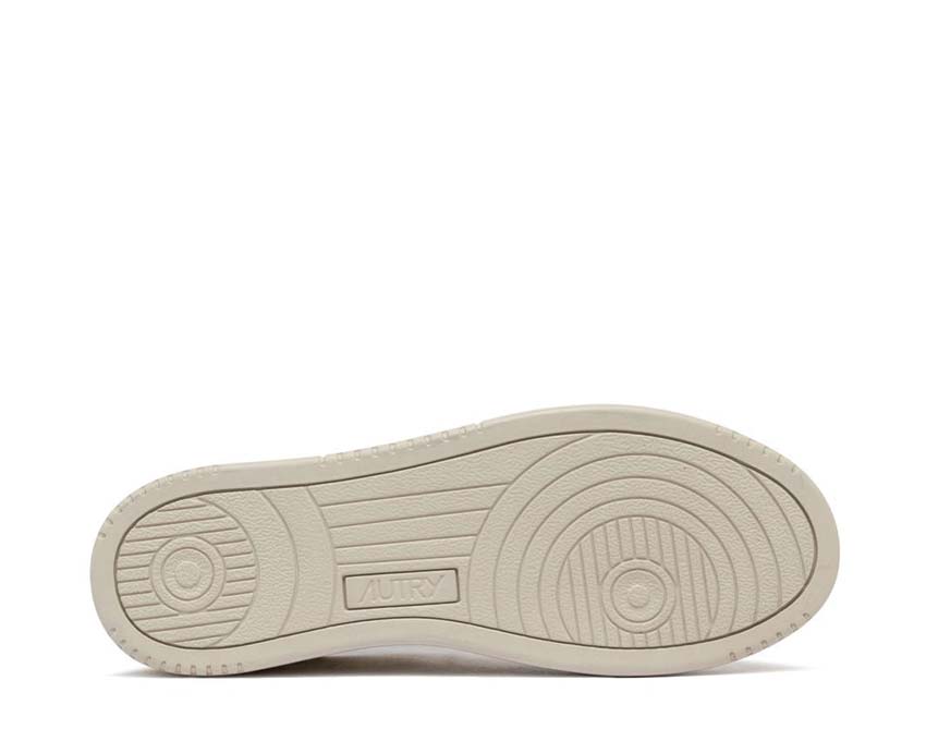 Autry Medalist Low Nbk Suede Mint Loft detalle — logo Autry