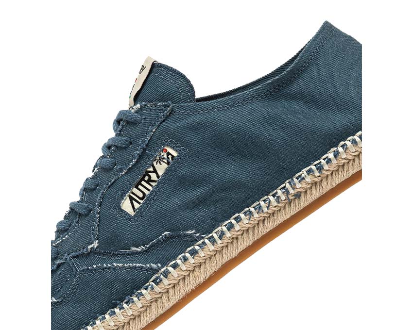 Autry Sandy Espadrilles Denim Canvas vue latérale — toile denim semelle jute