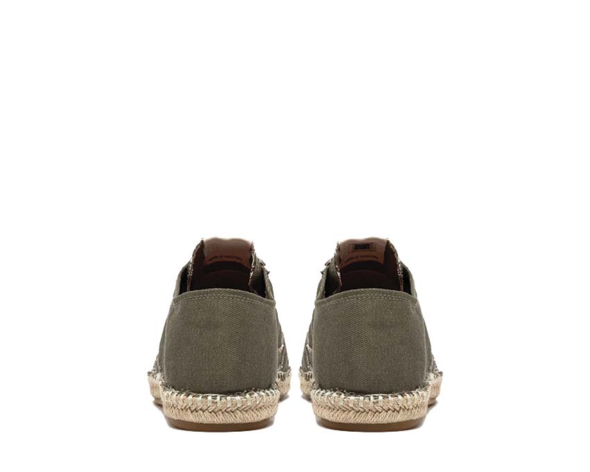 Autry Sandy Military Canvas détail — logo Autry toile militaire kaki