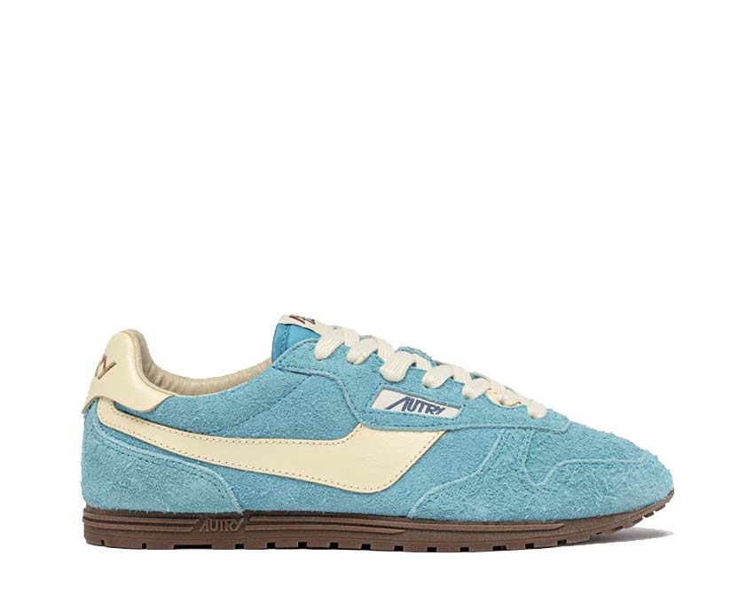 Autry Windspin W Low Suede/Cuir Kyoto — sneaker femme daim vert eau inspiré Japon