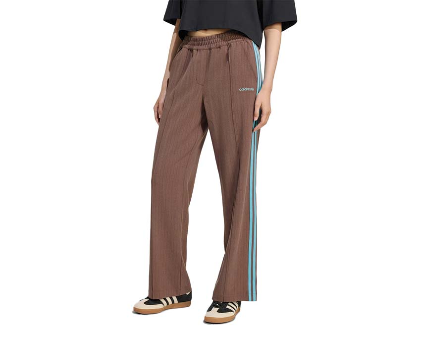 Adidas Tailored Pants Auburn side view — straight tailored cut women