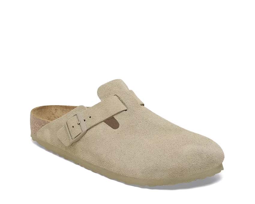 Birkenstock Boston Suede Faded Khaki 1025844