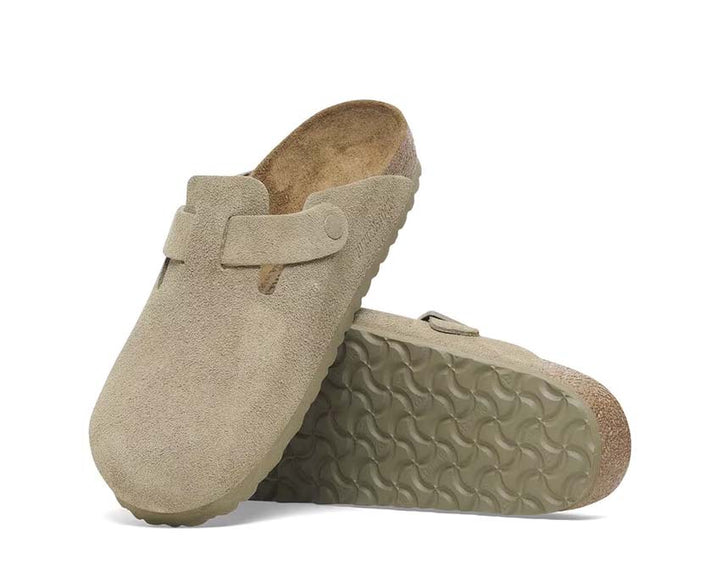 Birkenstock Boston Suede Faded Khaki 1025844