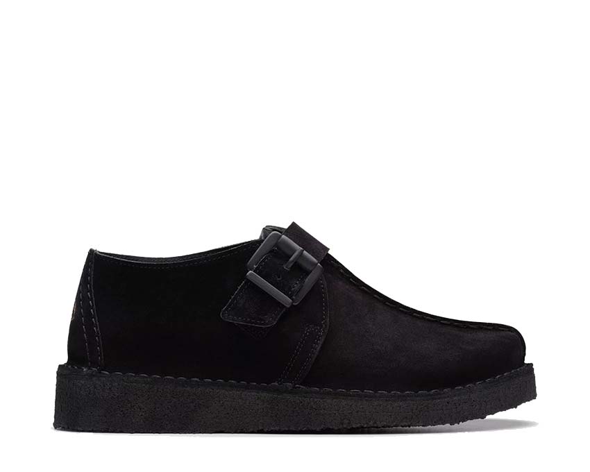 Clarks Trek Buckle Black Suede 26177993