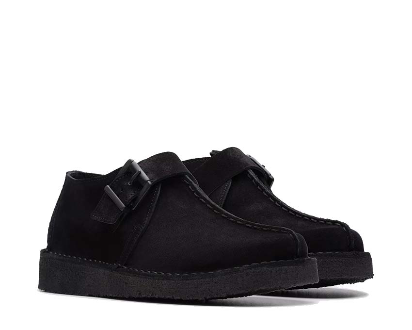 Clarks Trek Buckle Black Suede 26177993