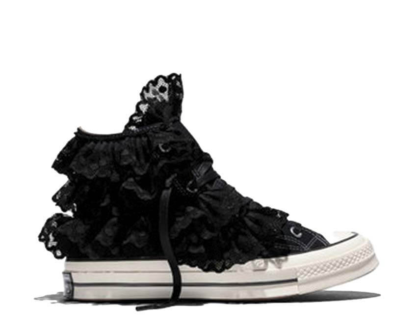 Converse Chuck 70 Canvas Black Crochet — sneaker femme toile crochet noir artisanal