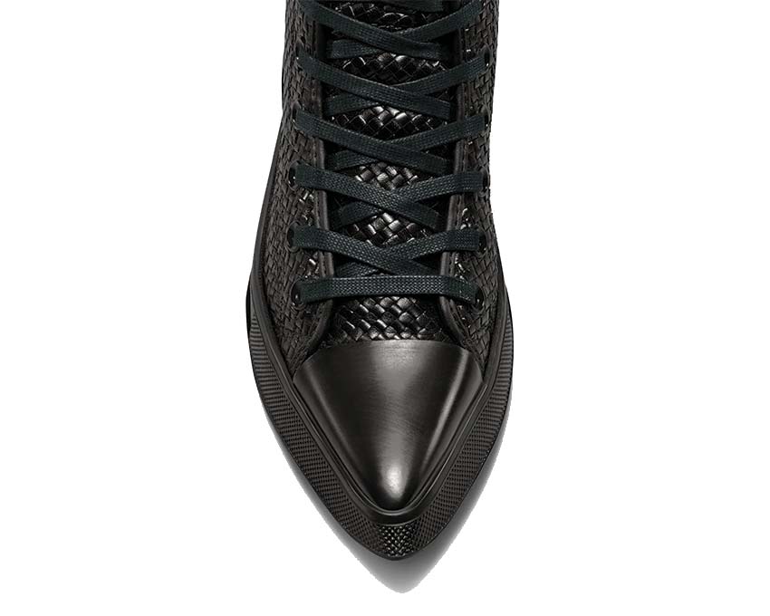 Converse Chuck 70 De Luxe Pointed Hi vue latérale — bout pointu tige haute noire