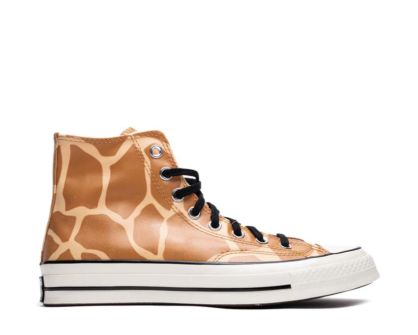 Converse Chuck 70 Giraffe Print Ginger Snap Egret — sneaker unisexe girafe phosphorescente