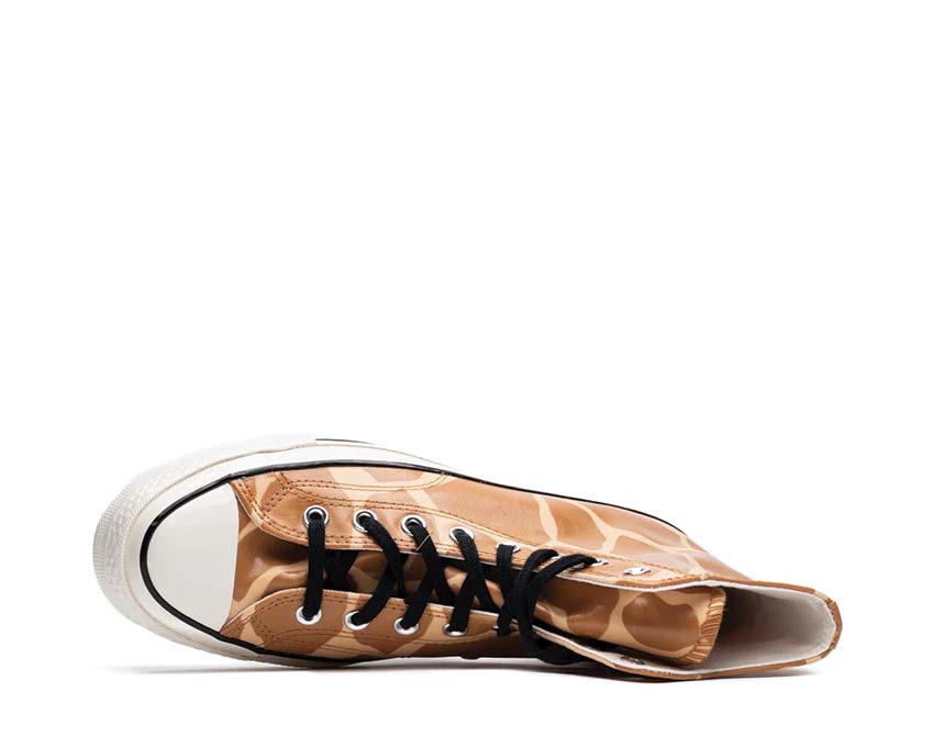 Converse Chuck 70 Giraffe Print Ginger Snap vue latérale — motif girafe glow