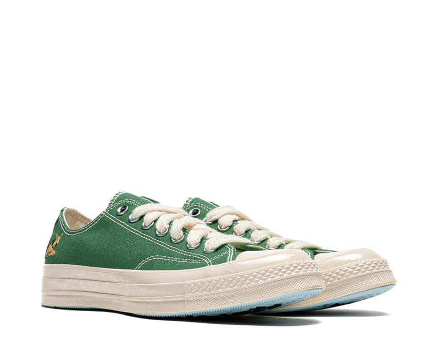 Converse Golf Le Fleur Chuck 70 OX On The Greens vue latérale — toile verte