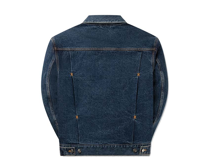 Daily Paper Bomi Denim Jacket Blue vue latérale — dos denim bicolore