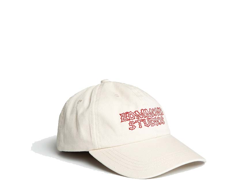 Edmmond Studios 10 Years Cap Off White vista lateral — perfil crudo
