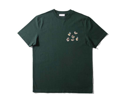 Edmmond Studios 10 Years Ducks T-Shirt Dark Green — t-shirt unisexe coton canards