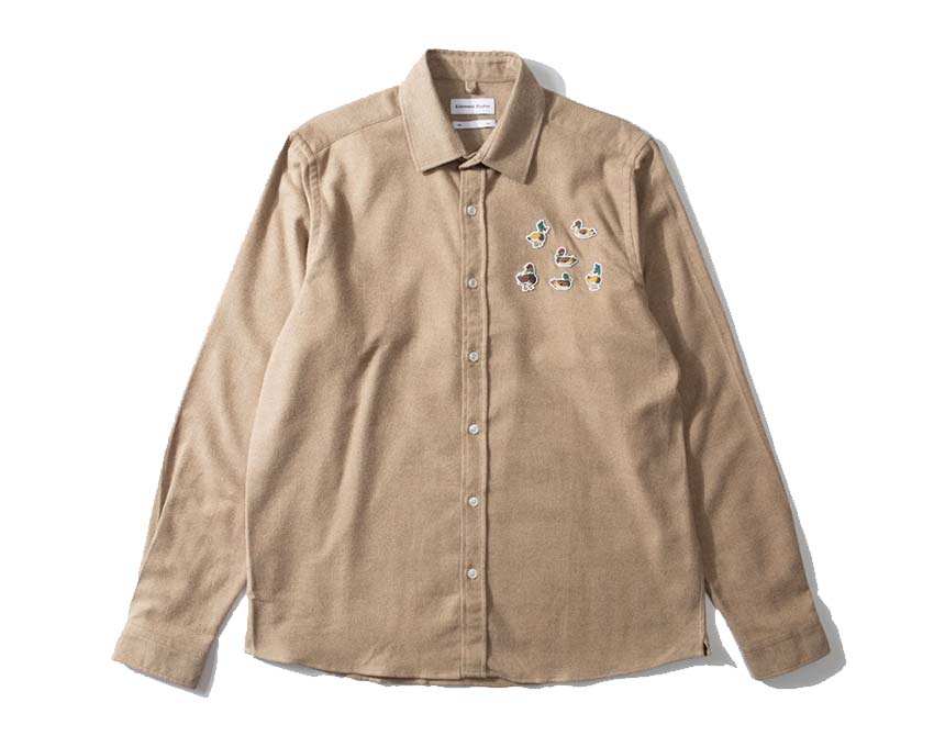 Edmmond Studios 10 Years Shirt Plain Brown — camisa unisex algodón aniversario