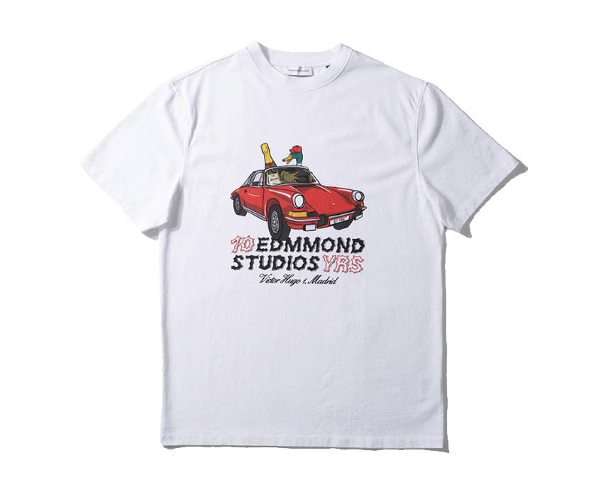 Edmmond Studios 10 Years T-Shirt White — camiseta unisex algodón aniversario