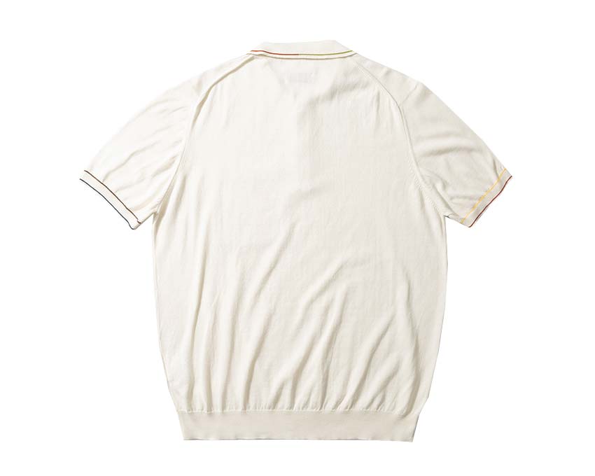 Edmmond Studios Dinner's Polo Off White détail — col polo logo brodé