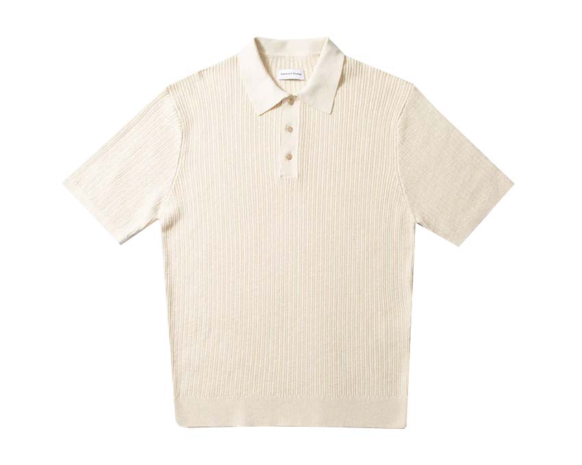 Edmmond Studios Sunset Polo Beige — polo unisex cotone tramonto