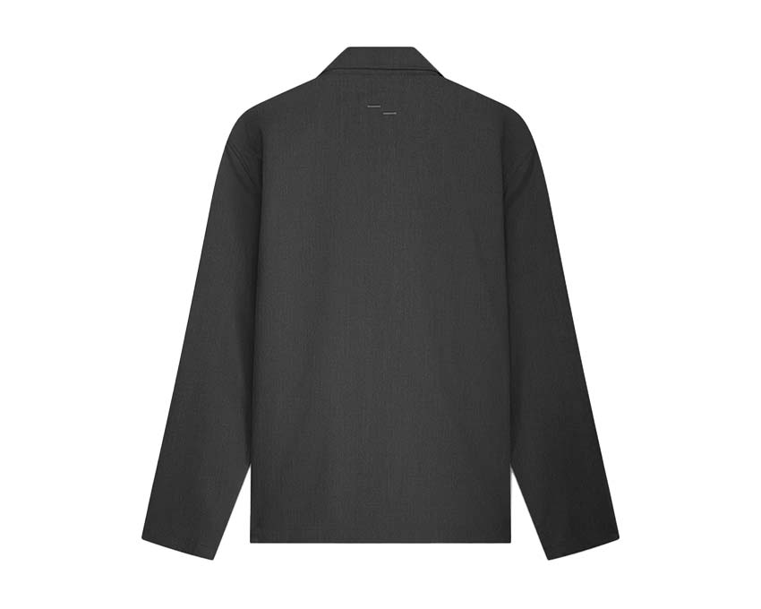 Filling Pieces Coach Jacket Twill Wool Gris dos — dos veste laine twill premium