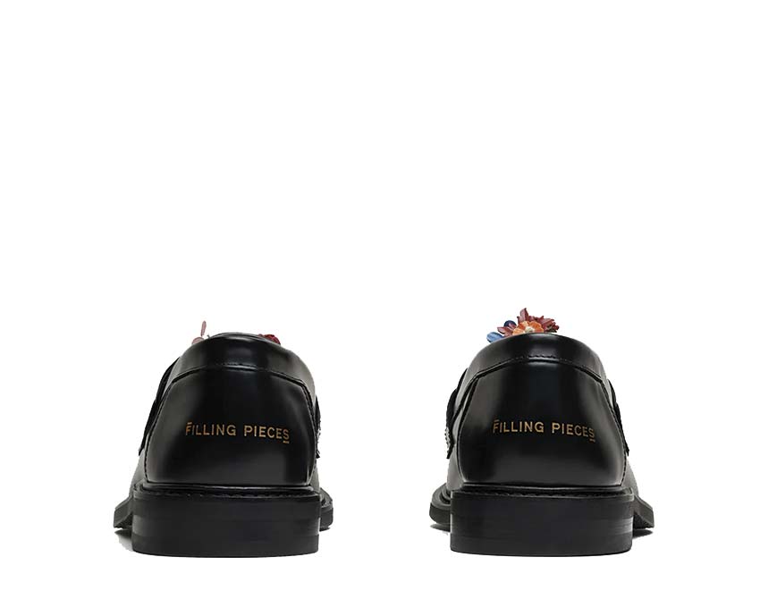 Filling Pieces Loafer Bouquet Black dettaglio — motivo bouquet inciso
