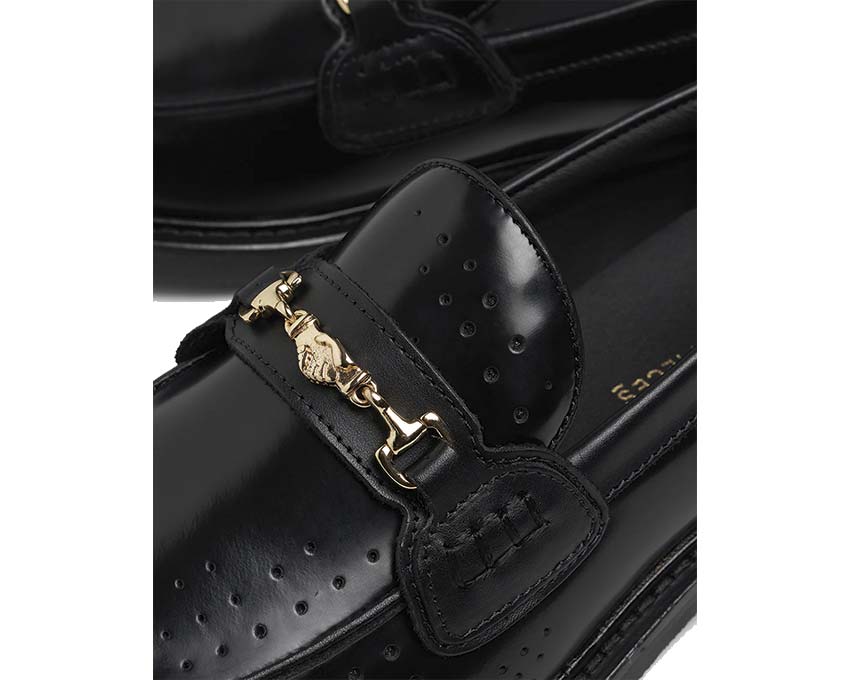 Filling Pieces Loafer Gradient Black vue latérale — cuir dégradé unique