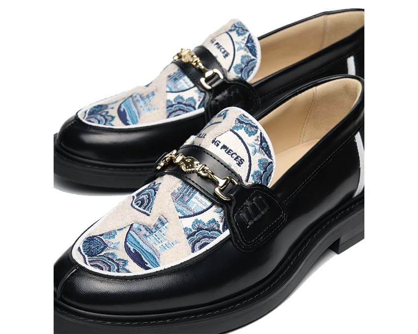 Filling Pieces Loafer Broken Plate vue latérale — imprimé Broken Plate