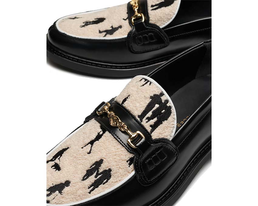 Filling Pieces Loafer Generations Black vue latérale — cuir lisse noir Generations