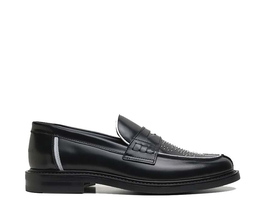 Filling Pieces Loafer Gowtu Studs Black — men's loafer leather studs luxury