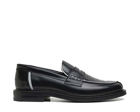 Filling Pieces Loafer Gowtu Studs Black — men's loafer leather studs luxury