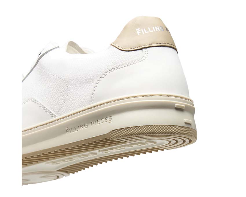Filling Pieces Mondo Crumbs Cream vista laterale — tomaia tessile texturizzata