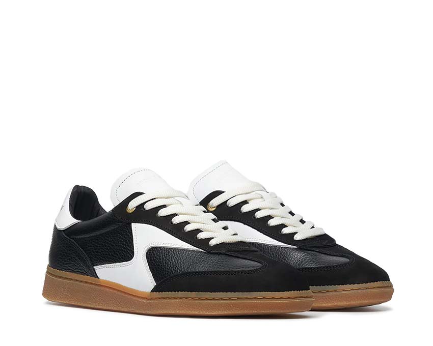 Filling Pieces Sprinter Dice Black vista lateral — cuero suave silueta depurada