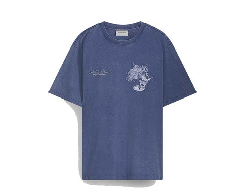 Filling Pieces T-shirt Grammophone Bleu Vintage — t-shirt graphique gramophone bleu Filling Pieces
