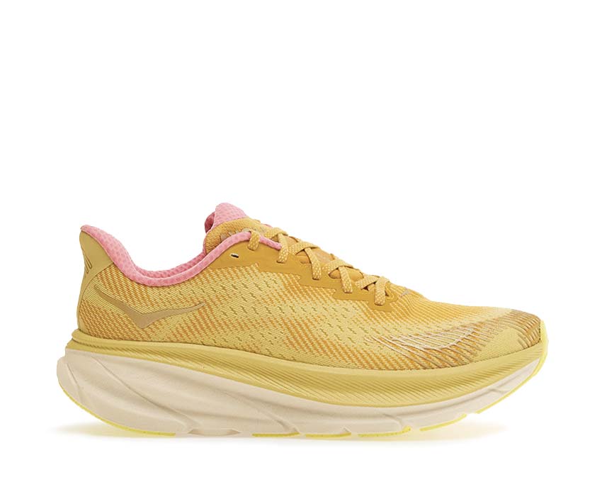 HOKA Clifton 9 GTX Varsity Yellow — running hombre suela EVA maximal