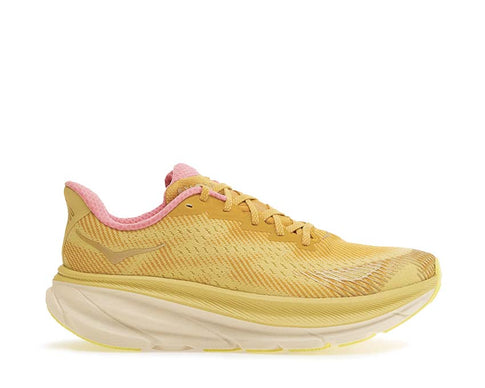 HOKA Clifton 9 GTX Varsity Yellow — running hombre suela EVA maximal