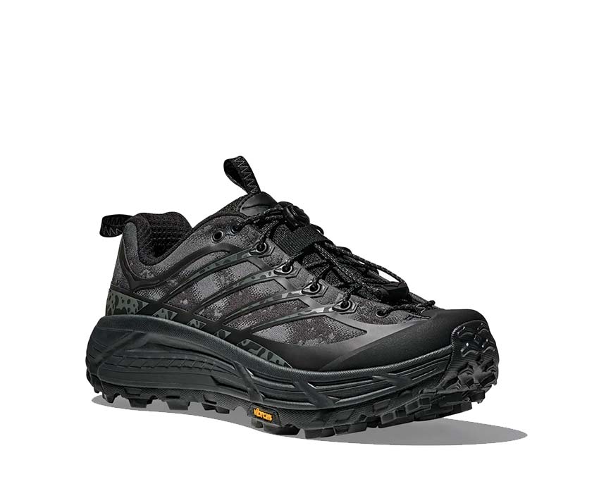 HOKA Mafate Three2 Black Carbon sole — maximal cushioning