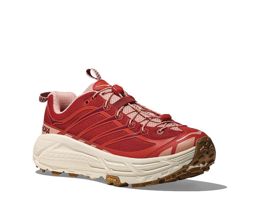 HOKA Mafate Three2 Tomato sole — maximal cushioning