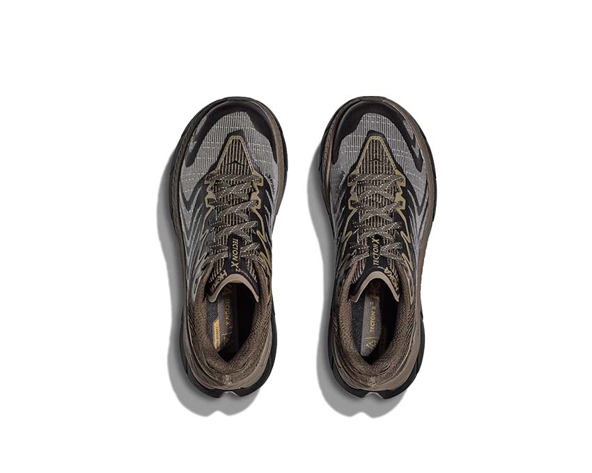 HOKA Tecton X 2 Deep Umber detalle — parte superior de malla ligera