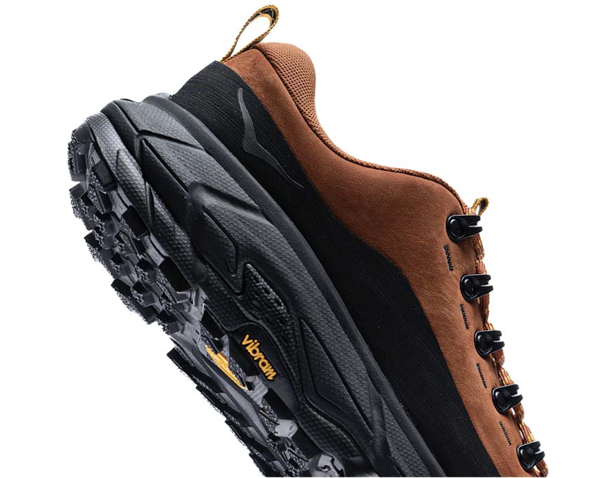 HOKA Tor Summit Hazelnut Black dettaglio — tomaia in mesh leggero