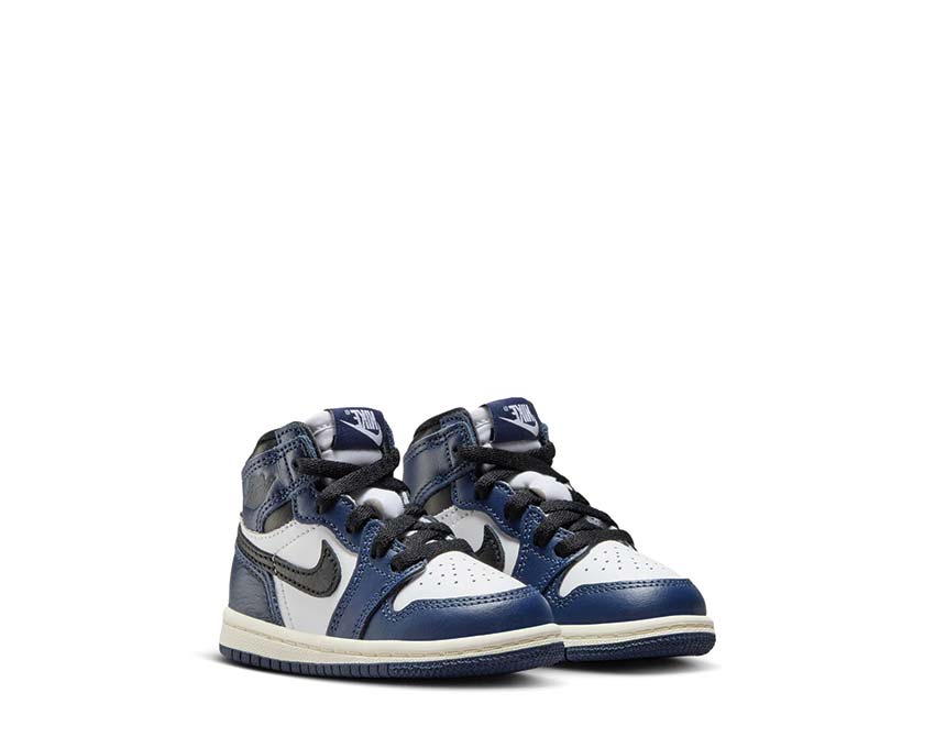 Jordan 1 Retro High OG TD Seitenansicht — Leder High-Top Kinder