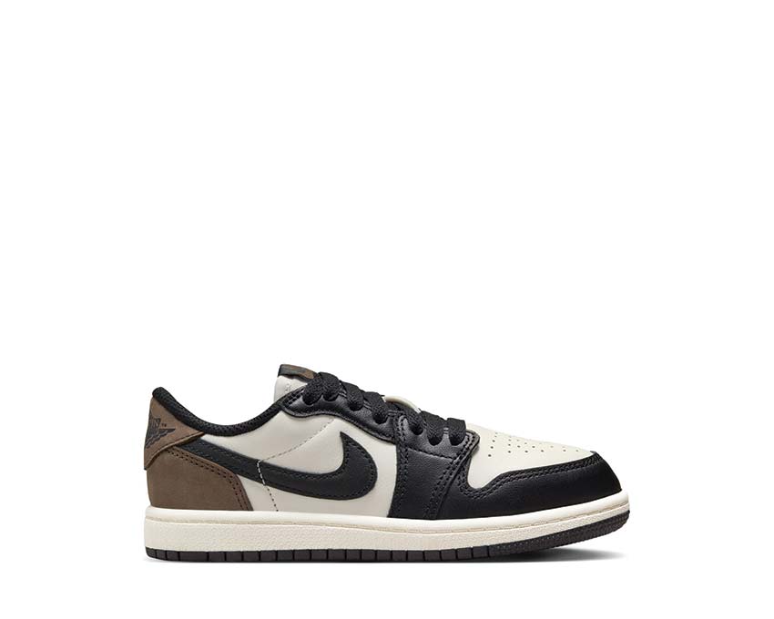 Jordan 1 Retro Low Mocha PS Sail Black Dark Mocha — Sneakers Kinder Preschool Leder