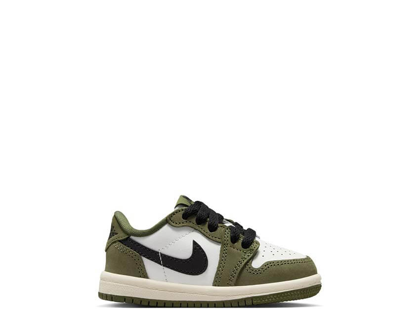 Jordan 1 Retro Low OG TD Medium Olive — sneakers enfant tout-petit cuir Jordan