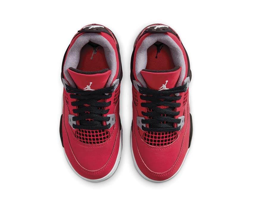 Jordan 4 Retro PS Toro Bravo vue arrière — Jordan 4 PS Fire Red enfant preschool