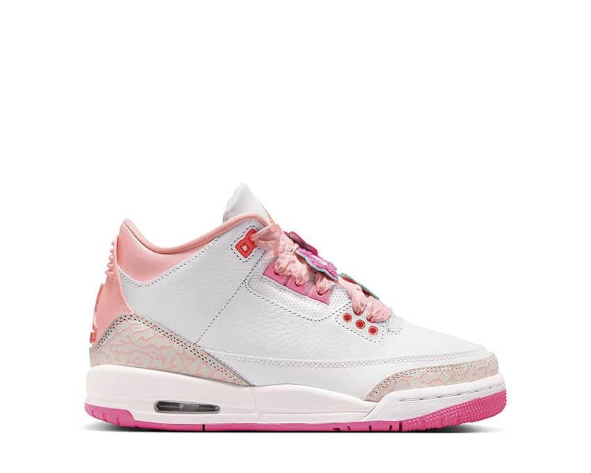 Air Jordan 3 Retro GS Pearl Pink rose — sneakers fille basketball iconic elephant print retro