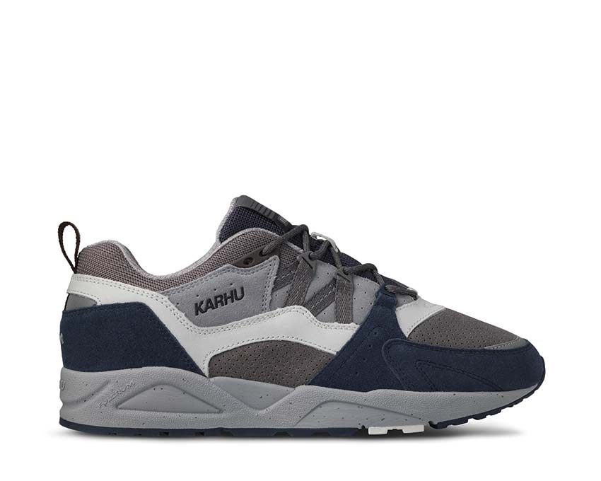 Karhu Fusion 2.0 Mood Indigo Smoked Pearl — zapatilla hombre running estilo finlandés