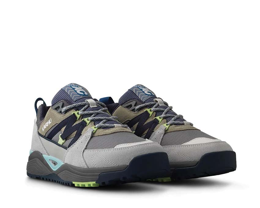 Karhu Fusion XC Dawn Blue/India Ink vue latérale — mesh respirant