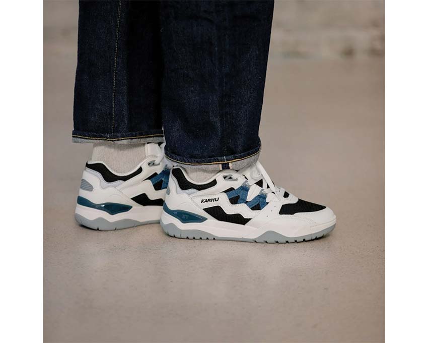 Karhu Fusion XT Bright White Deep Dive Seitenansicht — atmungsaktives Mesh Cross Training