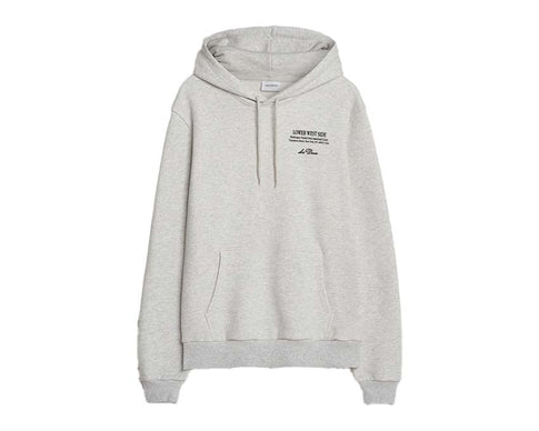 Les Deux West Side Hoodie Snow Melange — hoodie unisexe gris chiné