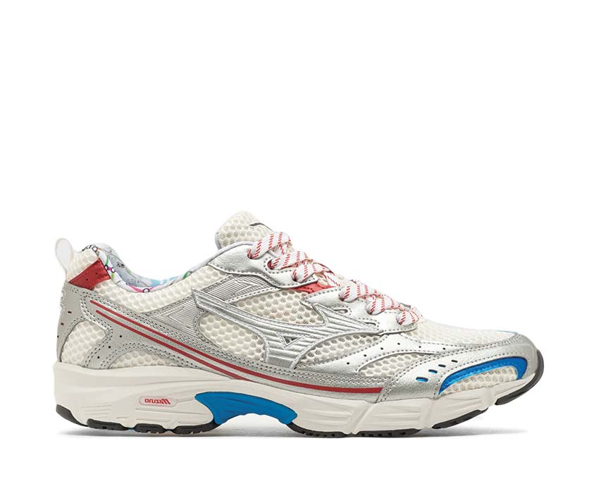 Mizuno MXR Pristine High Risk Red Blue Space — sneaker homme running chunky