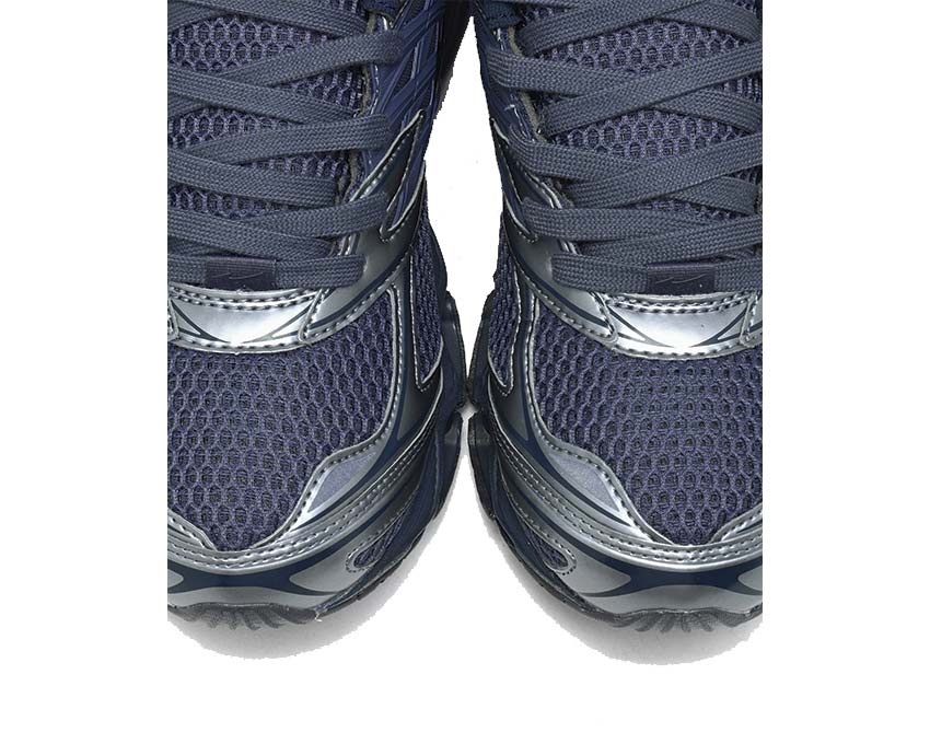 Mizuno Wave Prophecy LS Sport Odyssey Gray side view — laced sport upper