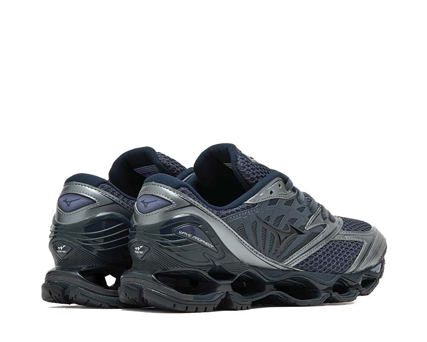 Mizuno Wave Prophecy LS Sport Odyssey Gray detail — Mizuno logo